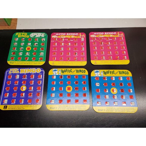 6 Regal Car Bingo Games (3 Auto Bingo- ! Find-A-Ca - Picture 1 of 4